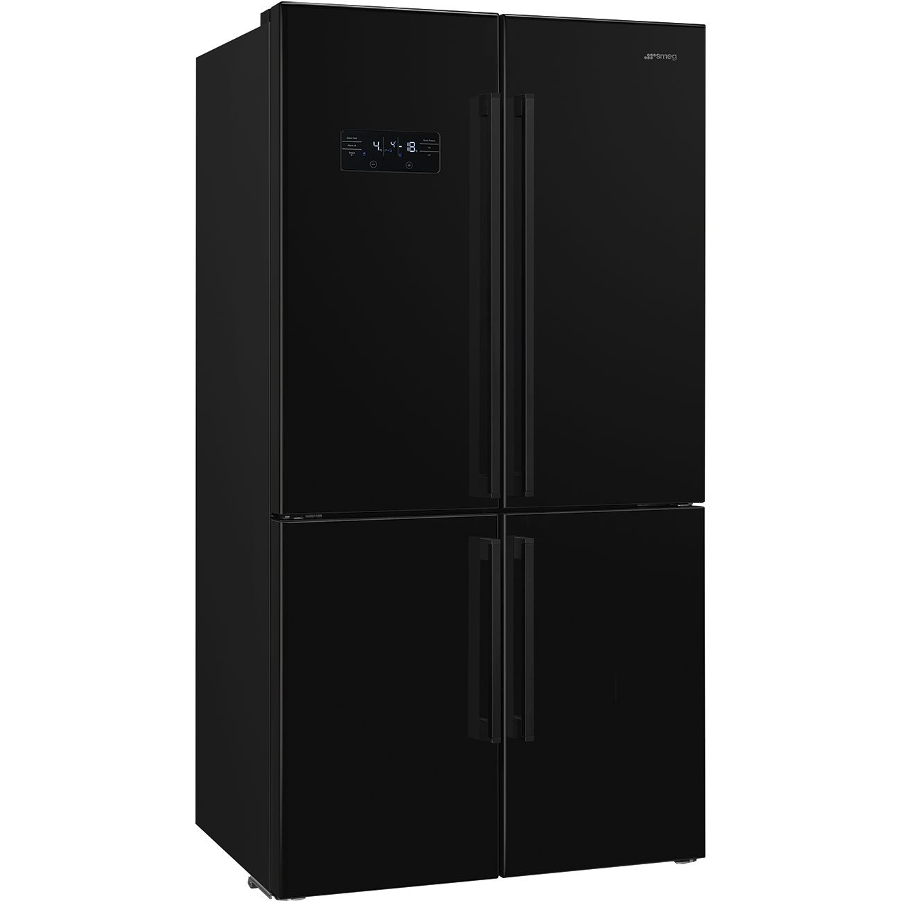 Refrigerador Smeg 4 Portas Preto, Universal, 572L, 220V - FQ60NDE