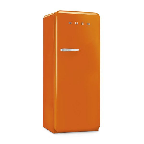 Refrigerador Smeg 1 Porta Laranja, Anni 50, 270L, Dobradiça à