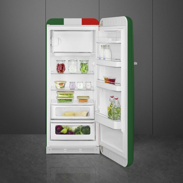 smeg 冷蔵庫 Refrigerador Smeg 1 Porta Bandeira italiana Anni 50 Dobradiça à