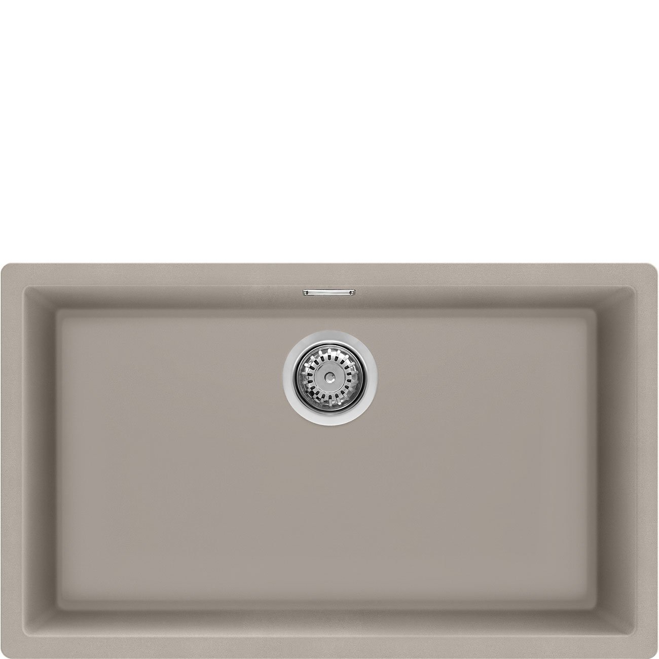 Cuba Única de Embutir Smeg, Linha Universal, Cinza claro, 76 cm