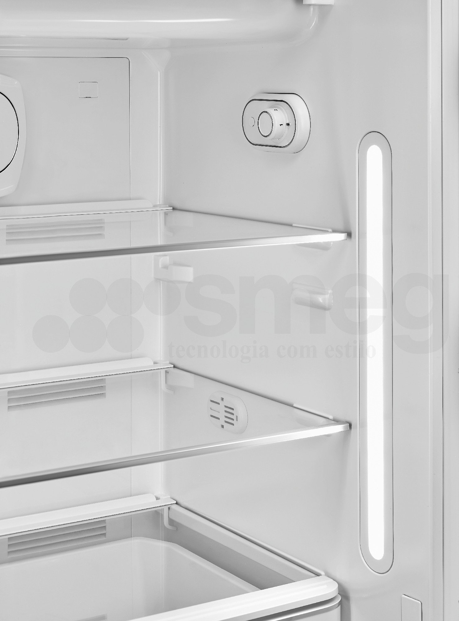 Refrigerador Smeg 1 Porta Laranja, Anni 50, 270L, Dobradiça à