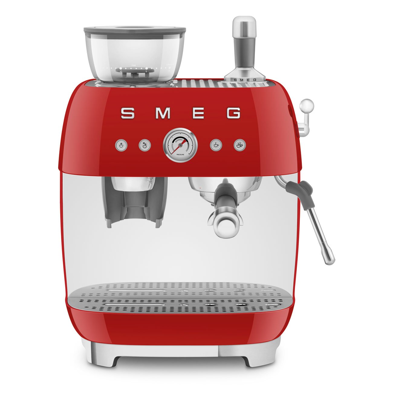 Máquina de Café Espresso Manual Anni‑50 Preto com Moedor 220V