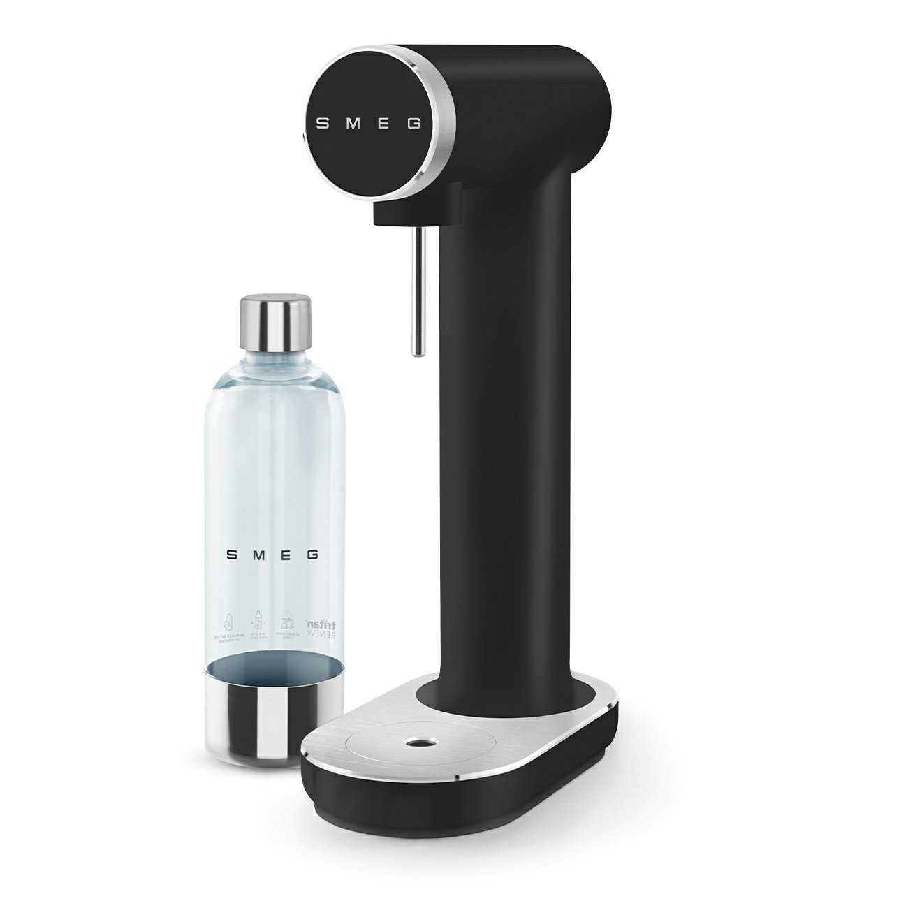【新品未開封】SMEG 炭酸水メーカー SKC01BLM ブラック Soda Maker Smeg, Máquina de Gaseificação, Preto, 1L