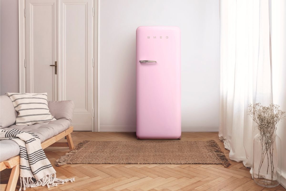 refrigerador smeg rosa
