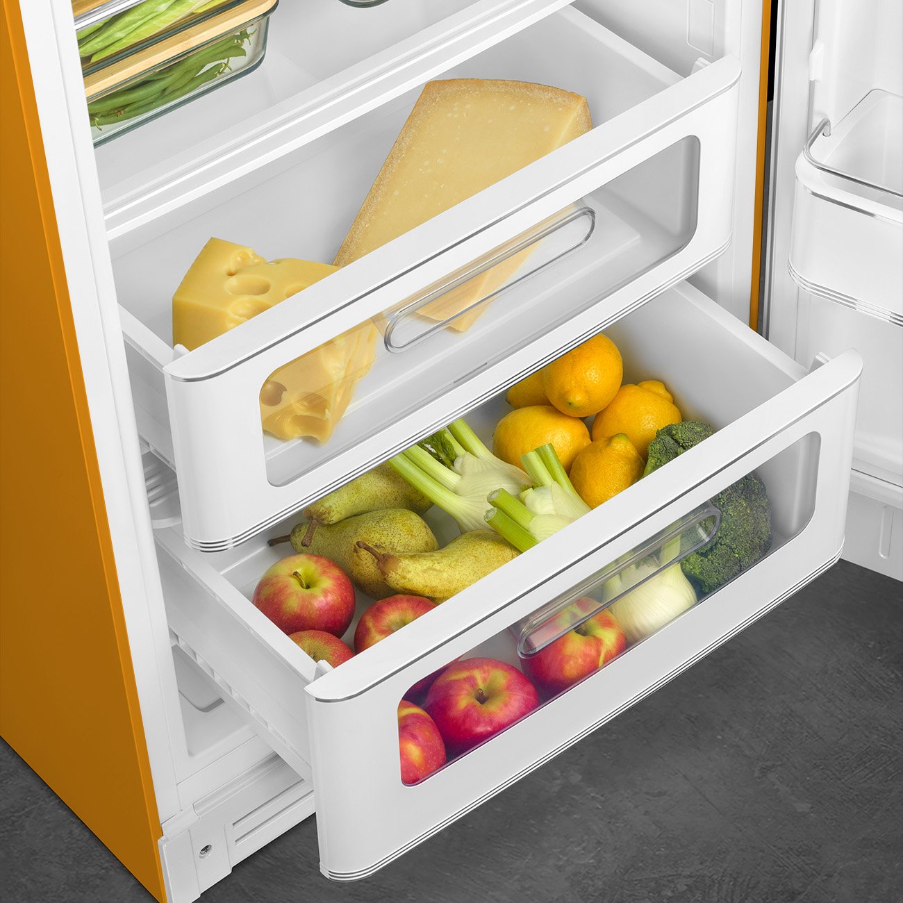 Refrigerador Smeg 1 Porta Veuve Clicquot, Anni 50, 270L, Dobradiça