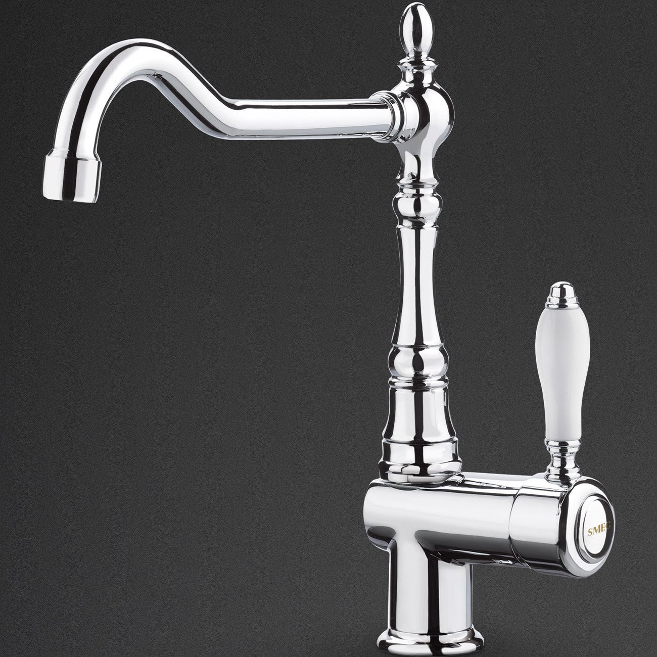 Misturador Smeg Monocomando, Cromo, Linha Colonial - MIR6CR-2